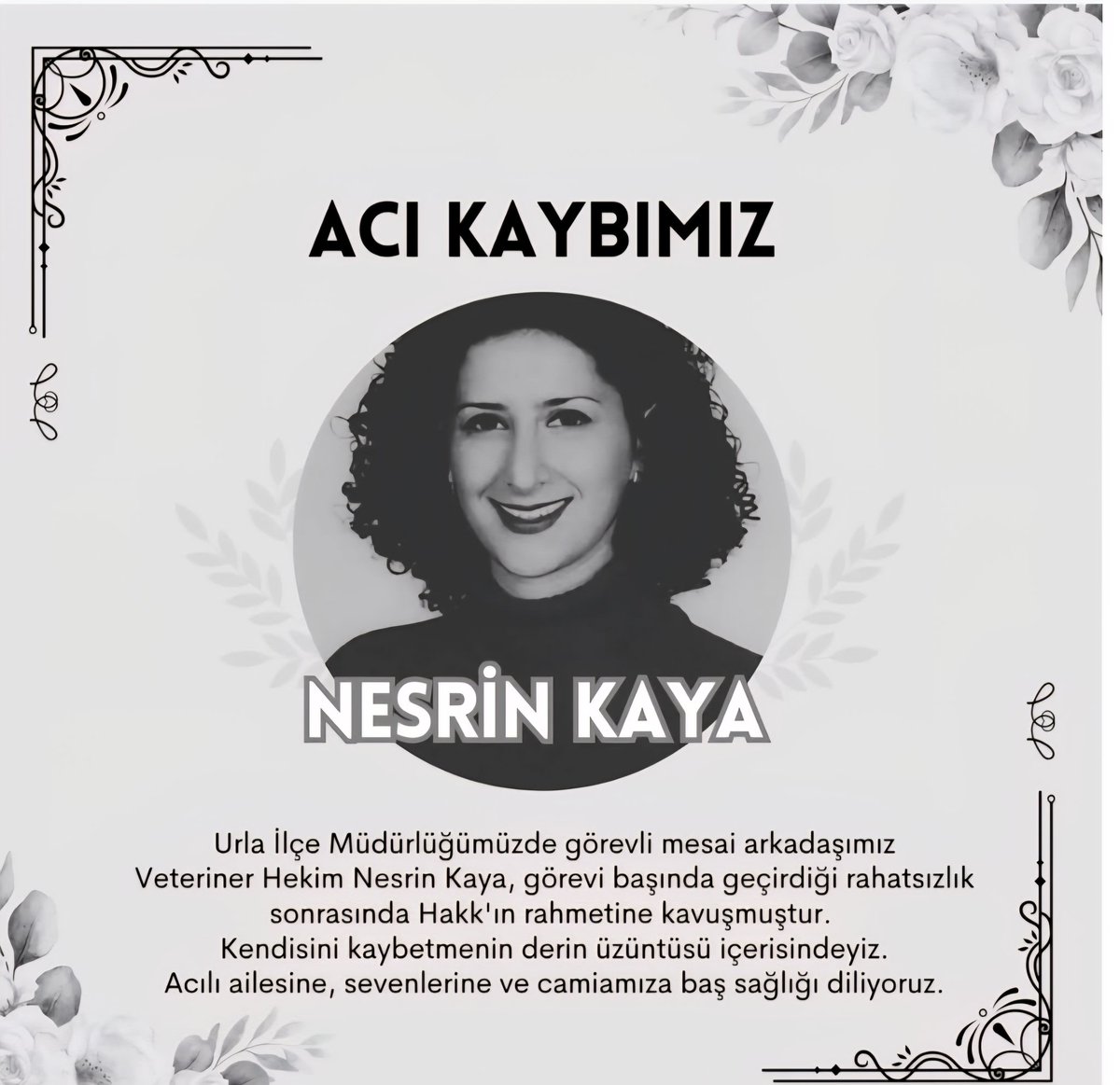 dikilitarim's tweet photo. aşamını yitiren değerli mesai arkadaşımıza Allah'tan rahmet;ailesine, sevenlerine ve camiamıza başsağlığı diliyoruz. https://t.co/SOAKnn33p1
