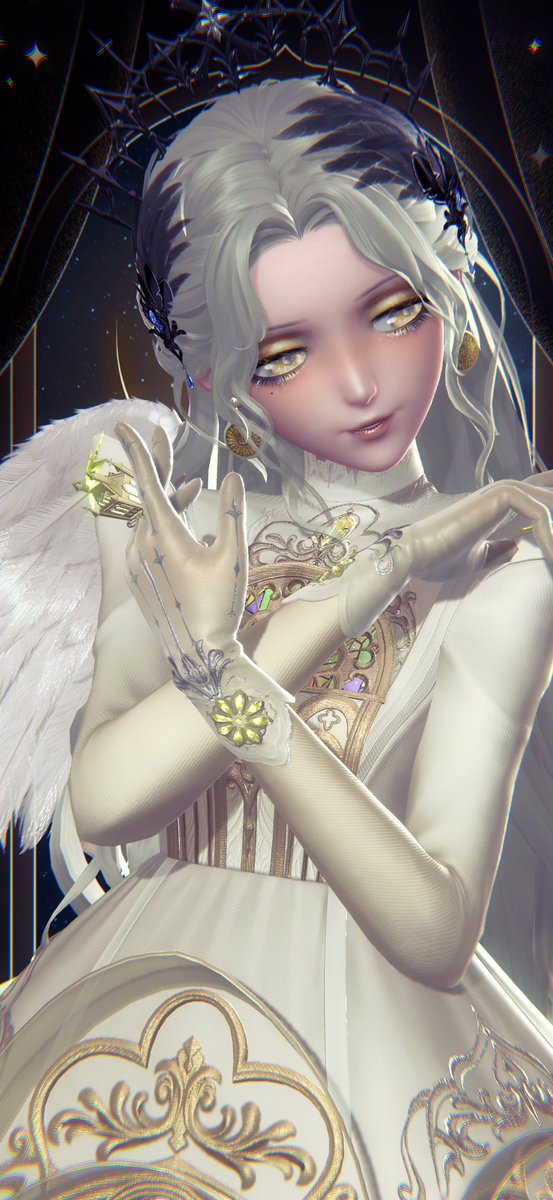 mayonikki__'s tweet photo. このコーデで天使作品作りたかった⭐️
ファンタジーもあり、でも少し闇がある感じを表現してみました🐦‍⬛
素敵な企画ありがとうございます💚🪽

#Jadore26ミニ企画01
#シャイニキ
#シャイニングニキ https://t.co/x3uv7b5TPs
