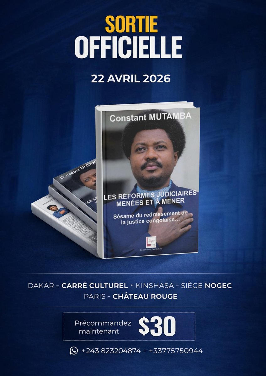 🚨 SORTIE OFFICIELLE CE 22 AVRIL 2026
<a href="/ConstantMutamba/">Constant Mutamba</a>