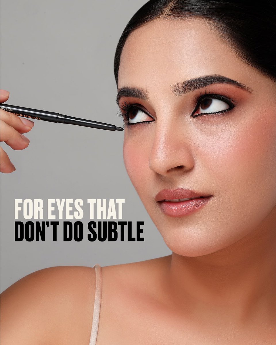 TheBodyShopIND's tweet image. Introducing our newest addition — Eye Define Kajal
Ophthalmologist-tested for your eyes.
Bold black for your vibe.
👁️ Smudge-proof
👁️ Waterproof
👁️ Easy glide application
👁️ Lasts up to 24 hours
Try now.

#TheBodyShop50 #NewLaunchAlert 
#NewLaunch #TheBodyShopIndia