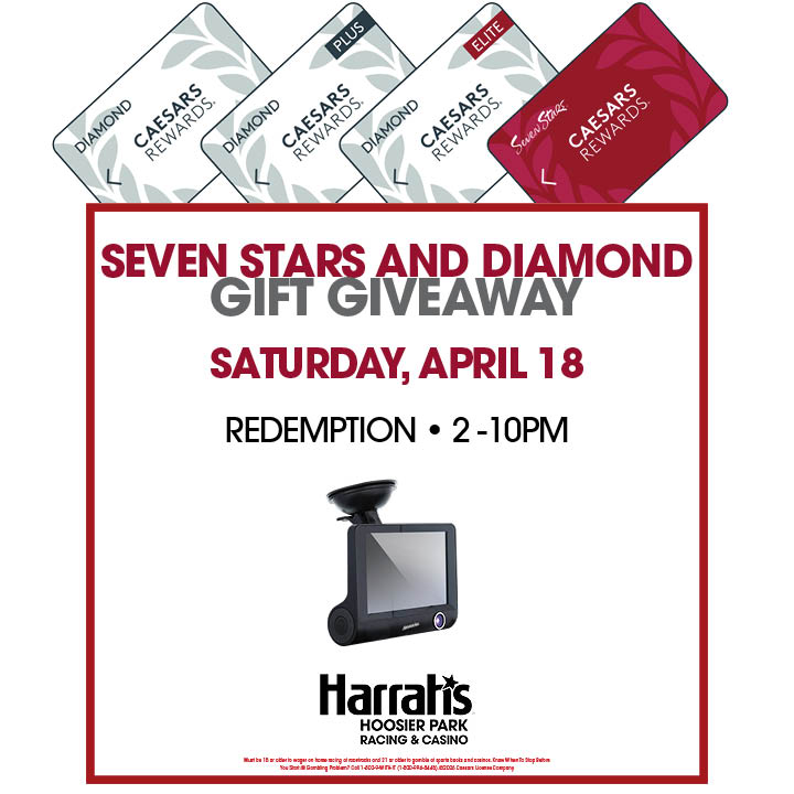 HoosierPark's tweet image. Seven Stars and Diamond guests, join us on April 18, for our Seven Stars and Diamond Gift Giveaway featuring a dash cam! The giveaway begins at 2pm!  

#comeoutandplay