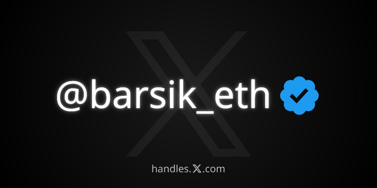 barsik_eth's tweet photo. I just got @barsik_eth from the X Handle Marketplace! Get your own at https://t.co/6fsj0JBs5u https://t.co/u5RG19kX9g