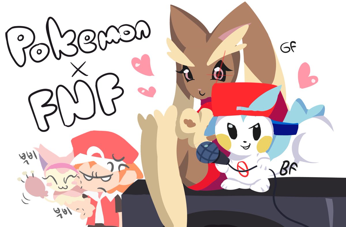 ehhew041's tweet image. Pokemon x FNF ‼️‼️‼️‼️‼️
#fnf #fridaynightfunkin #Pokemon