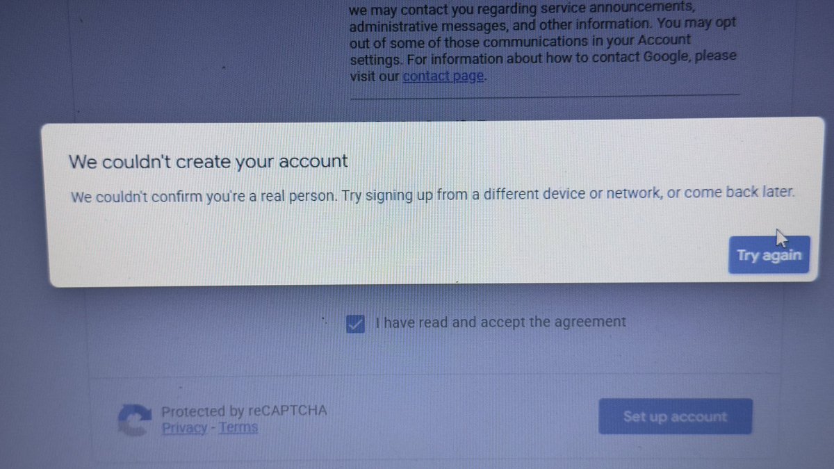 RealHestonJames's tweet photo. Hi @TeamYouTube , I’m trying to create an AdSense account but getting error: “We couldn’t confirm you’re a real person”. I’ve tried different devices and networks but same issue. Please help me fix this or guide me.

@YouTube @YouTubeCreators @TeamYouTube https://t.co/ru5QgGzVYA