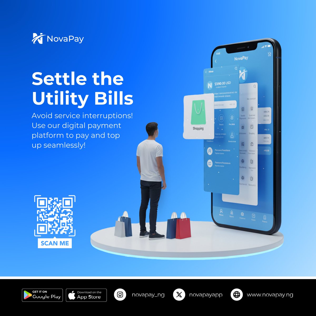 psalmsdesigns's tweet image. Introducing NovaPay 🚀  

NovaPay is your complete financial toolkit fast, smart, and borderless.  

Pay bills, trade crypto, buy/sell gift cards, and move money seamlessly all in one app. 

#graphicdesign #brand