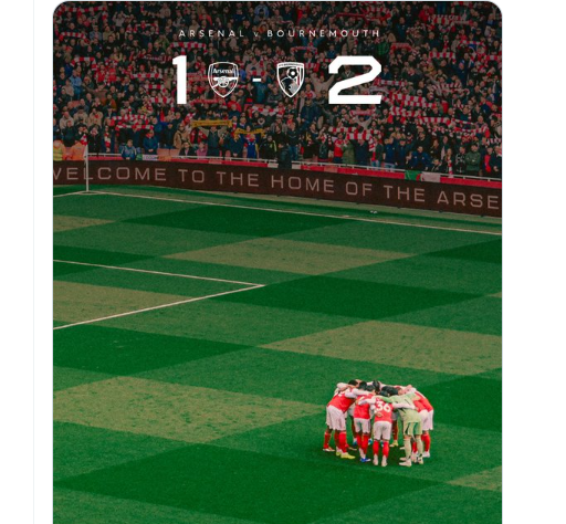 avfcstrm's tweet photo. Full-time at Emirates Stadium. https://t.co/Lgwl5V7OCd