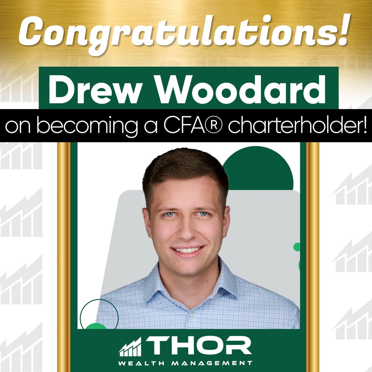 Huge congratulations to THOR Analyst Drew Woodard for passing the Level III CFA exam and officially earning his CFA Charter! 📷

Your hard work, dedication, and hundreds of hours of study have paid off. We are proud to have you on the team! #CFACharterholder #Investing