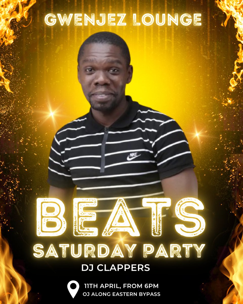 DjClappers's tweet photo. Turn up the vibe this Saturday with Mix Master Clappers on the decks! 🎧💥
🍹 Good drinks
🎶 Great music
💃 Unmatched vibes

Pull up with your squad and let’s make it a night to remember!

#BeatsSaturday #GwenjezLounge #MixMasterClappers #PartyNairobi #WeekendVibes #TurnUp https://t.co/mR8QrTidxH