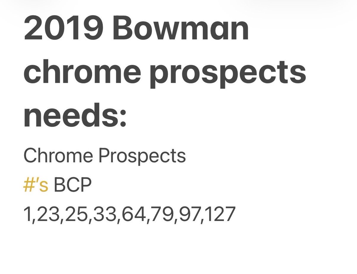 Looking to complete the following sets via trade!
Have tons of baseball &amp; some basketball to trade (set help, PC player/teams, set starter lots etc)

Needs lists in pics!

Thanks in advance!