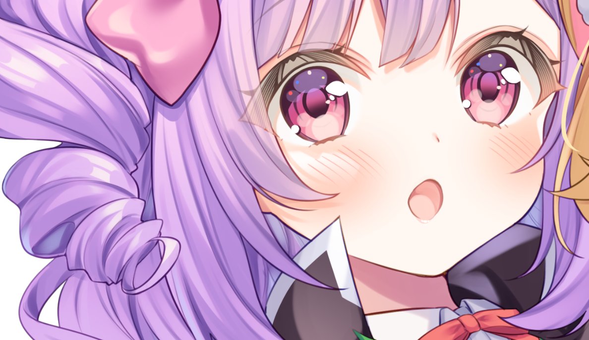 「おめめと髪の毛がきゅるんきゅるん!(Skeb進捗)」|宮花ゆう🌸🐾のイラスト