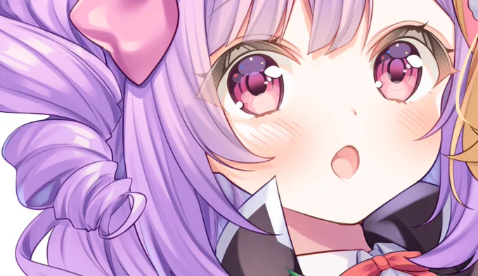 おめめと髪の毛がきゅるんきゅるん!(Skeb進捗)