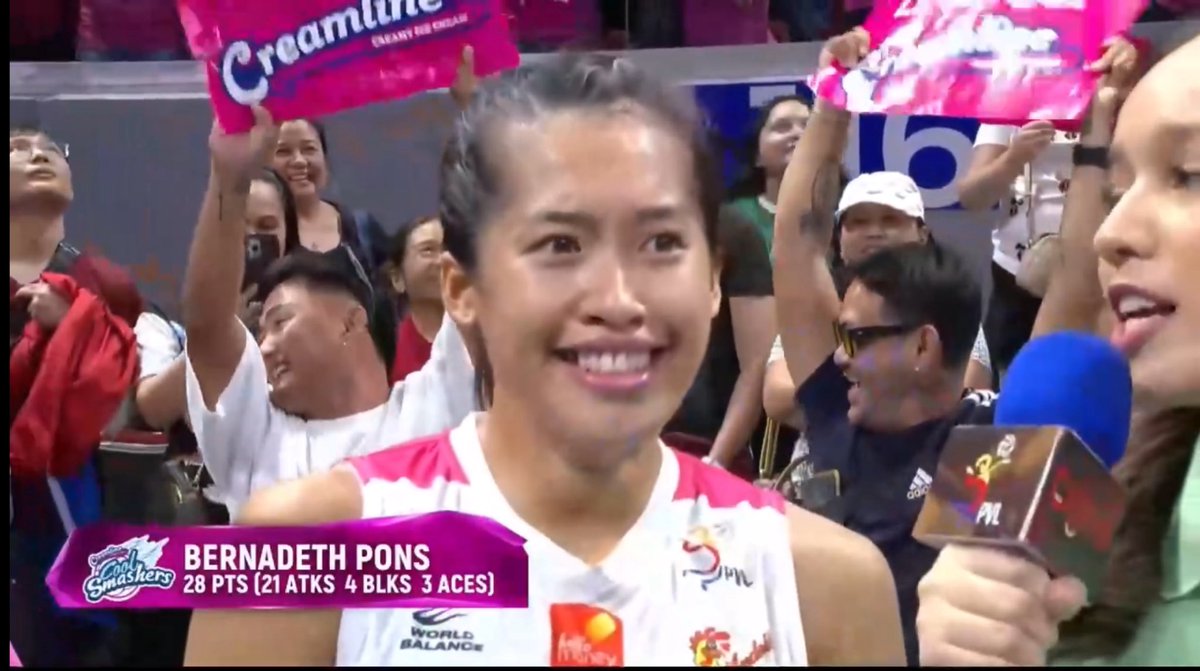 Brixyr's tweet image. Our player of the game MVPons with 28pts.
Ito yung sinasabi na kapag lamang na kayo against creamline sulitin nyo dahil kapag ayan bumulusok hanggang 5th kakarnehen talaga kayo nyan! #creamline  #pvl #pvl2026