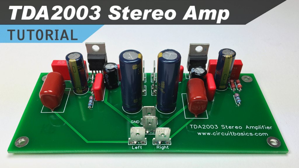 circuitbasics's tweet image. A tutorial on building a stereo amplifier with the TDA2003 [VIDEO] youtube.com/watch?v=gJ05hn… #diyaudio #diyelectronics #audiophile