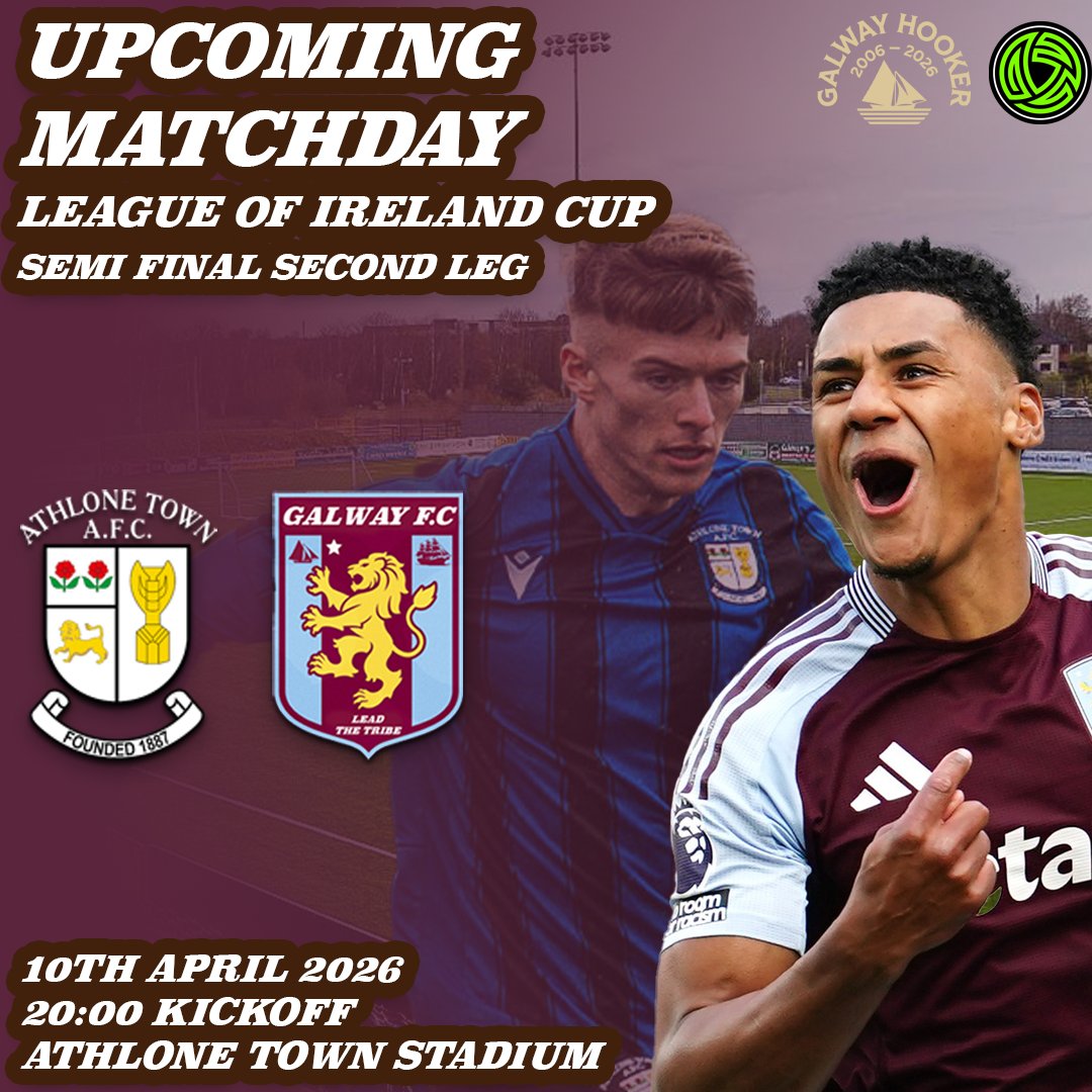 GalwayFC_'s tweet photo. ⏳24 HOURS TIL KICKOFF!!!

Galway FC take a trip to the Midlands to face Athlone Town FC at 20.00 TOMORROW!!!

🇱🇻Galway FC vs Athlone Town FC
🏆League of Ireland Cup (Semi Final - Second Leg)
📍Athlone Town Stadium
⏰20:00 Local Kickoff Time

🇱🇻LEAD THE TRIBE!!! https://t.co/XM62nWrjj9