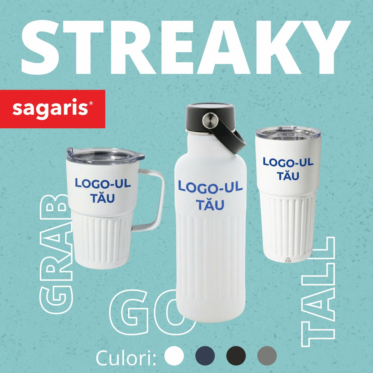 SagarisPromo's tweet photo. Un singur stil, trei moduri de a te bucura de băutura preferată. 🥛 Familia Streaky (Grab, Go, Tall) este aici să dea un refresh brandului tău. Design striat, culori mate și personalizare de top.

Care este preferata ta? 👇

#WeAreSagaris #Streaky #Branding #Merch #Minimalism https://t.co/1w91HrNWev