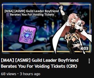 You forget to do your guild battles and you wake up seeing  a 4 minute voice message in the guild chat