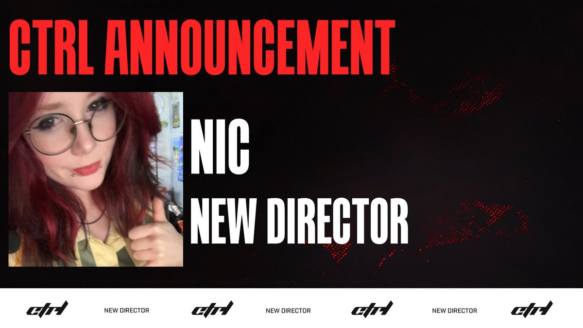 TheCTRLEsports's tweet photo. BIG NEWS AT CTRL TODAY 🗣️

Nic has been working closely with us for a while now and to commemorate her hard work, we at CTRL collectively decided to promote her into a Director role at the Org 🎉

We couldn’t be prouder with everything she has dedicated to us, from helping us manage our content and socials side, to now working on newer and bigger things we have coming up 👀

Thank you for believing in us at CTRL ❤️

#CTRLTheGame