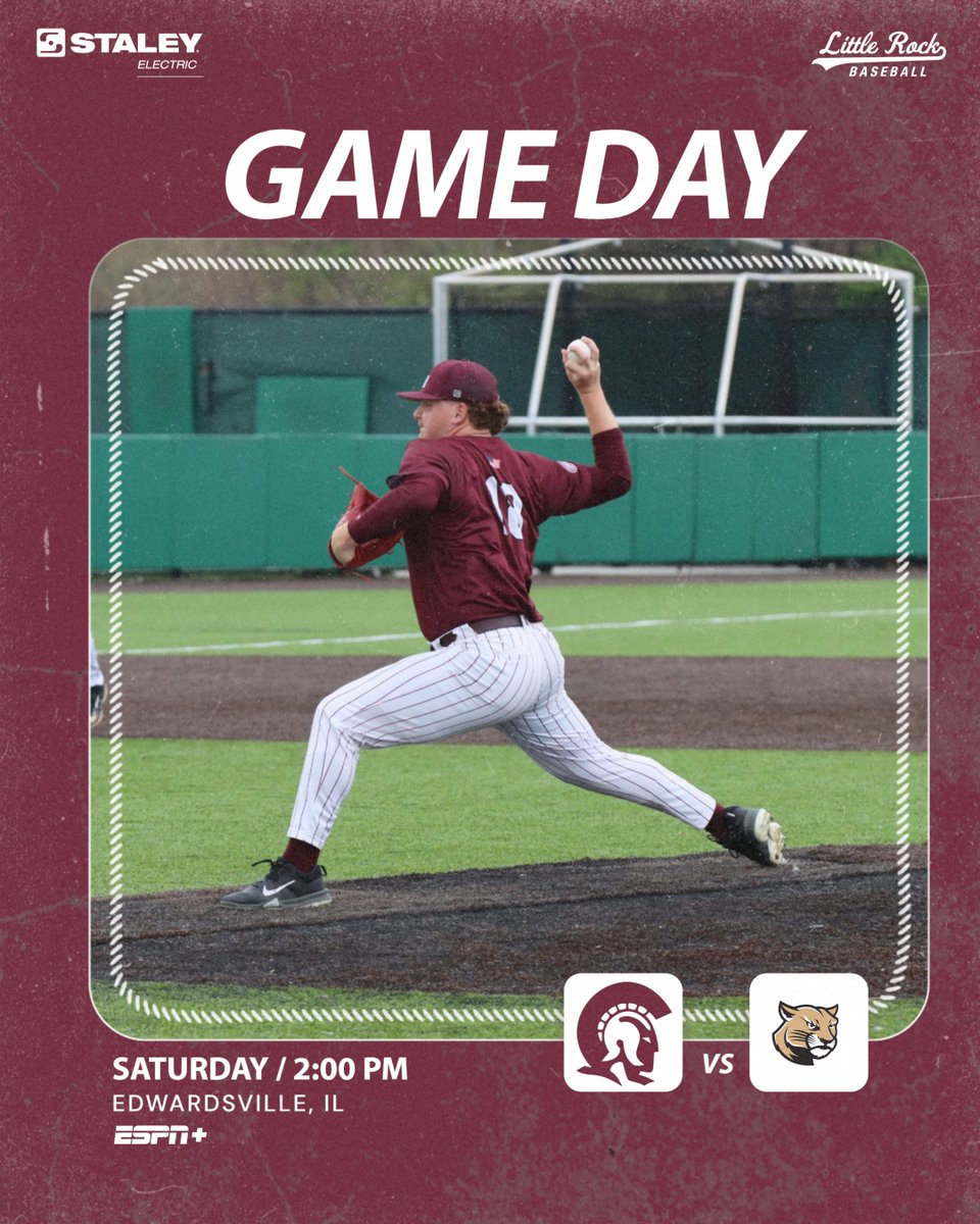 LittleRockBSB's tweet photo. Saturday baseball coming at ya ⚾️

🕐 2:00 pm
📺 ESPN+
📊 https://t.co/pTnFT0TDyP

#LittleRocksTeam https://t.co/4e1XpDFuao