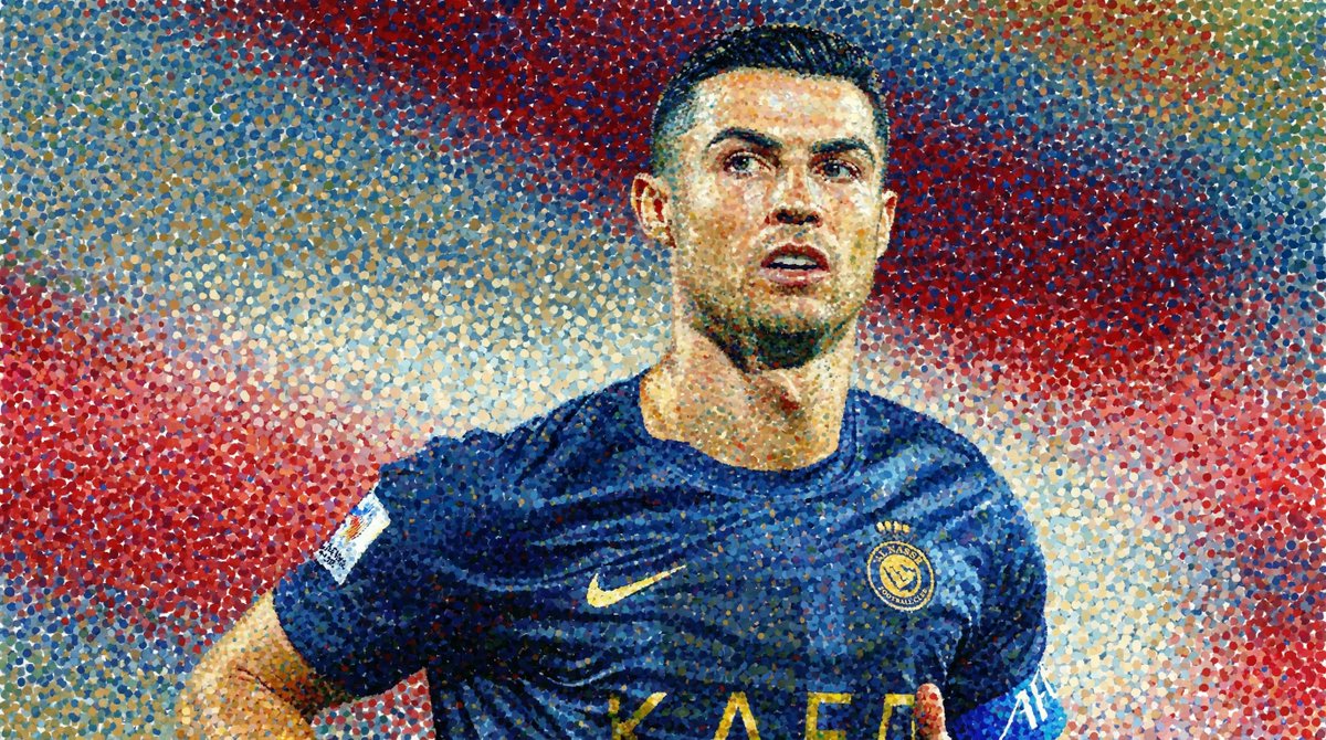 shushant_l's tweet image. Here's how to create your pointillism style portrait:

1. Go to Google Gemini
2. Select 'Pro' model
3. Select 'Create image' tool
4. Add your image
5. Add this prompt: detailed pointillism-style portrait of the person in the reference image, using thousands of small, distinct