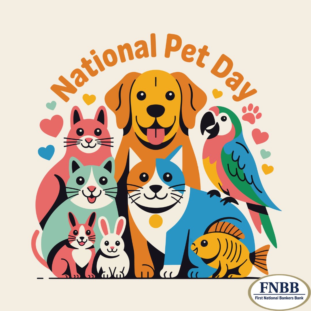 Happy National Pet Day! Show your pet some extra love today!🐾