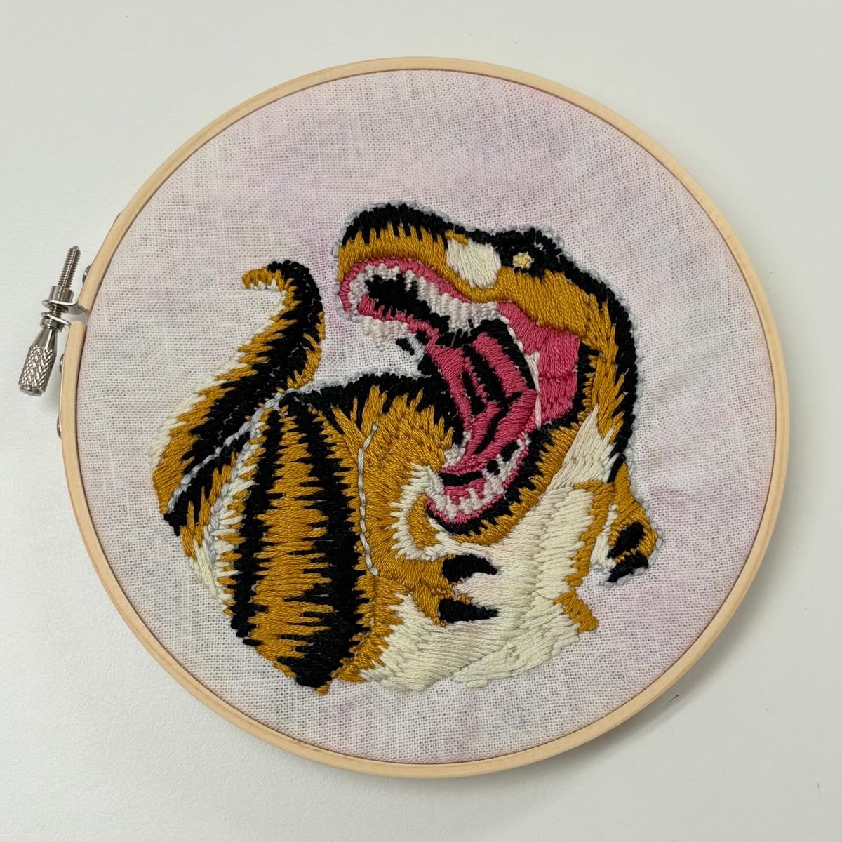 AnimationWaki's tweet photo. ティラノサウルスを縫った/ I sewed up a Tyrannosaurus. 
#sewing #dinosaur #needle #threads #trex https://t.co/zh7AsUBSGm