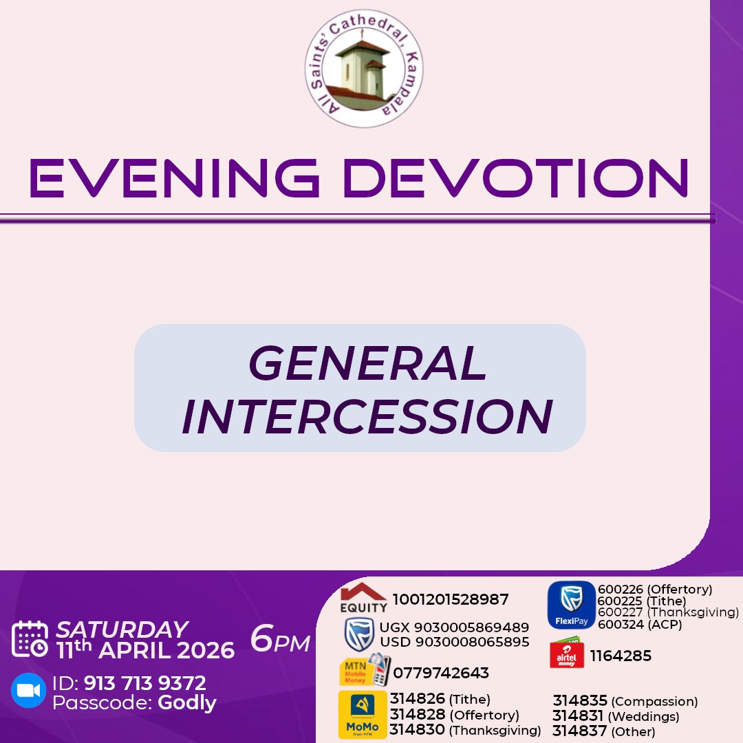allsaintskla's tweet photo. Join us for Evening Devotion (Online Only) on Saturday, 11th April 2026 at 6pm. Invite a friend !!
#ASCKEveningDevotion #Prayer #ASCKChurchOnline https://t.co/Ek74UAnxUr