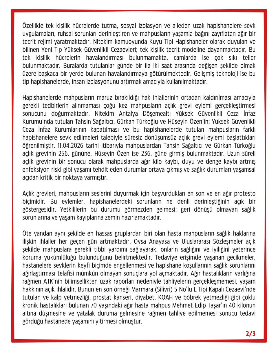 İHD Genel Merkezi tweet media