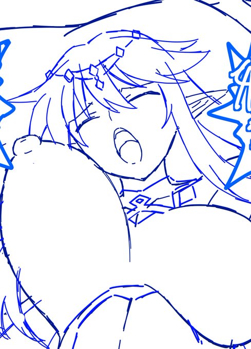 #NSFW ※R18 
爆乳エルフ姫様漫画の下書き。
もっと下書きを早くしたい、割り切りが必要と感じます。 