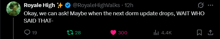 Hm... Royale High Dropping a Hint of a FUTURE UPDATE?? SOON???  #royalehigh <a href="/RoyaleHighValks/">Royale High ✨</a>