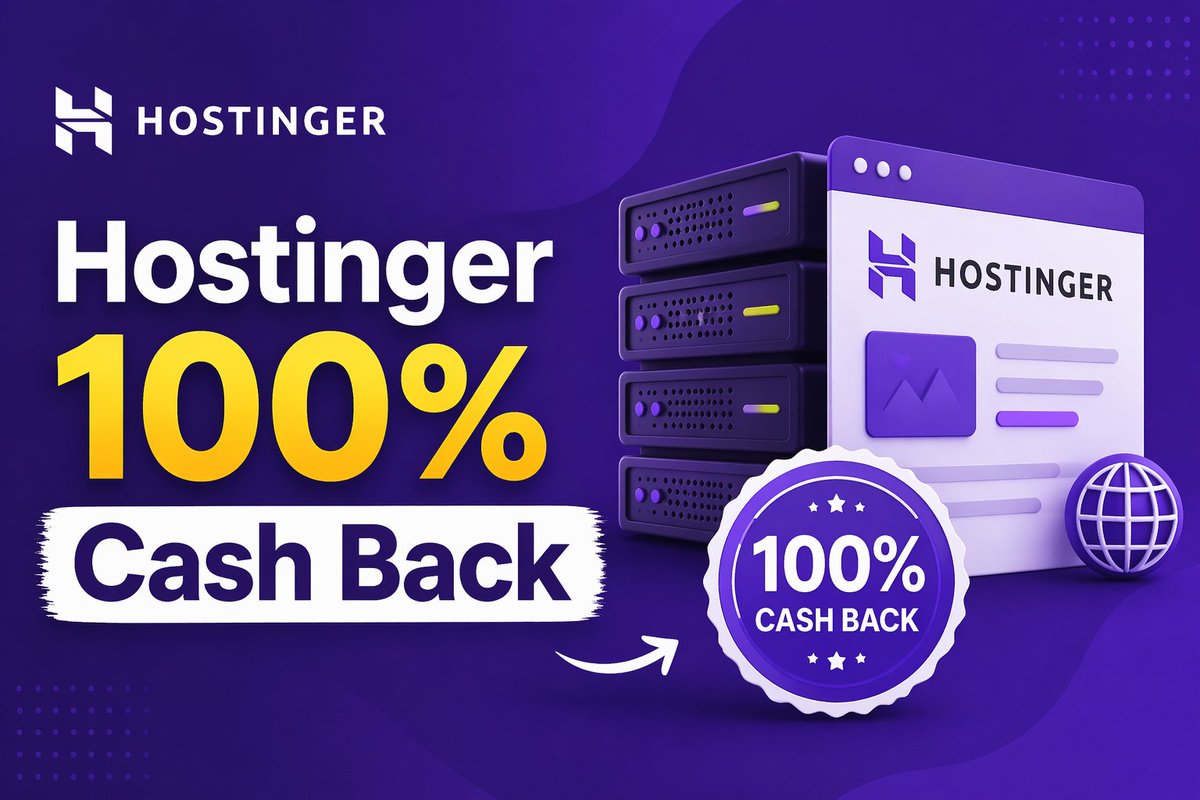 sarkereximcorp's tweet image. 💯 Hostinger 100% Cash Back -- Is This Deal Actually Worth It?  stareongroup.com/8/post/2026/04… 

#hostinger #cashback #100percent