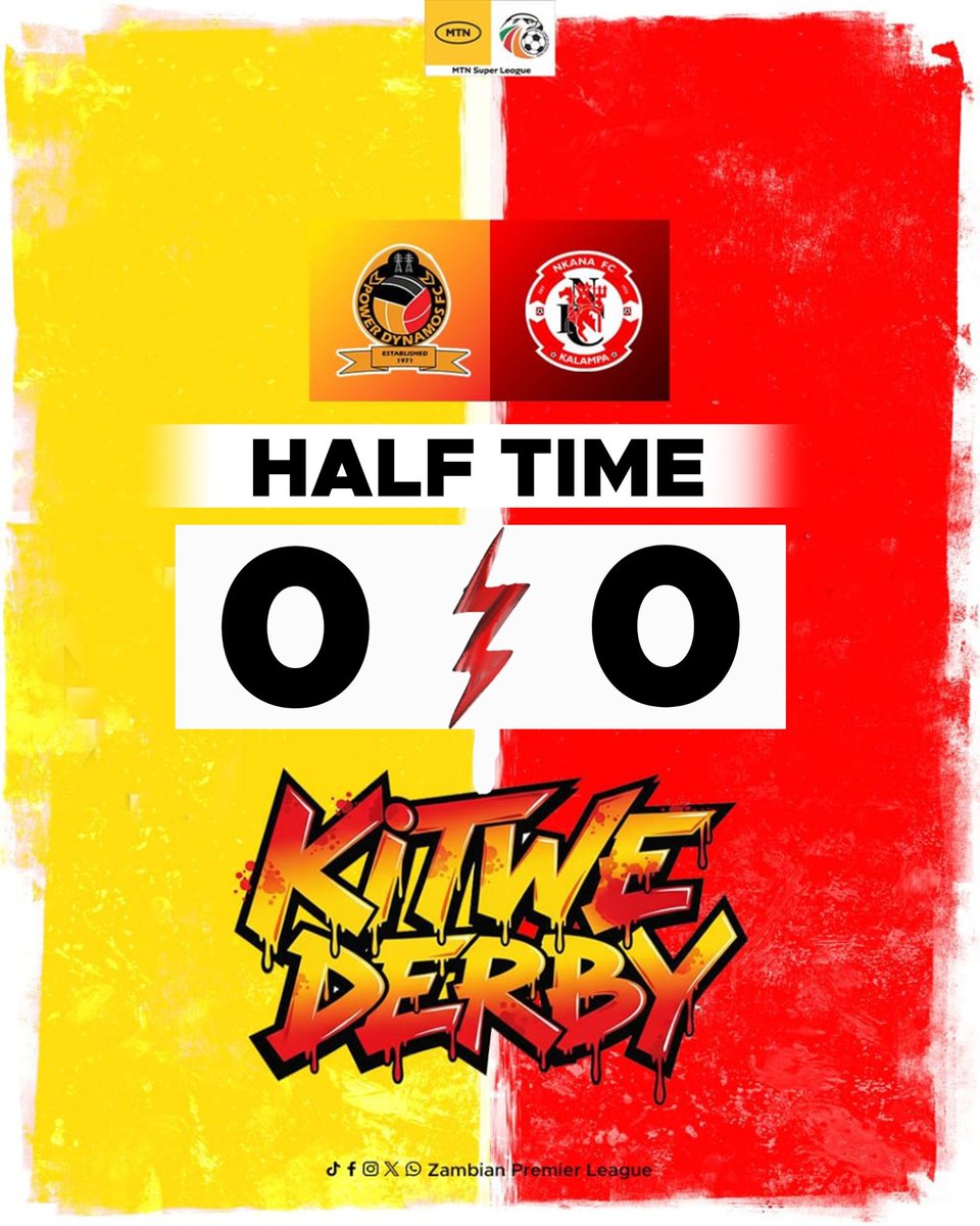 zambia_zpl's tweet photo. DERBY DAY!
Goalless in the first half
#MtnSuperLeague
#KitweDerby
#KopalaDerby
#ZPL https://t.co/0DE5aFMFyj