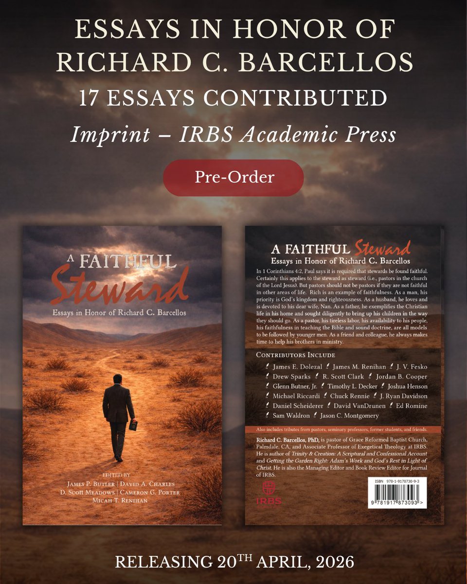 Renihan, Dolezal, Fesko &amp; Others...
17 essays in honor of Richard C. Barcellos.
Published by IRBS Academic Press.
🔗 [brokenwharfe.com/product/a-fait…]