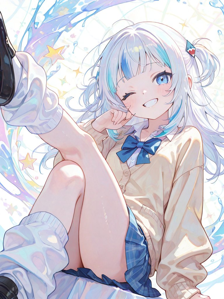 h4k4s3_aae's tweet photo. ぎゃうサメちゃん

がうる・ぐら　Gawr Gura　AIイラスト　AIart　SFW https://t.co/kW6EEMjl4z
