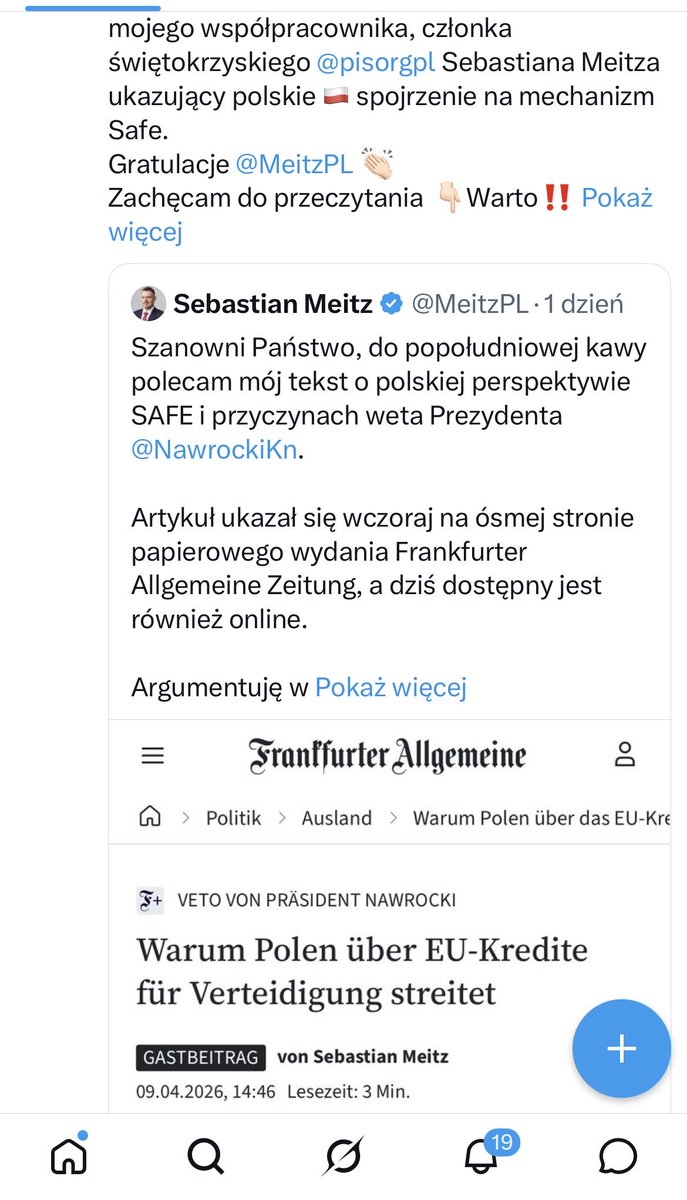 kasiazarn's tweet photo. Otwieram a tu niemieckojęzyczny poseł @pisorgpl @MeitzPL publikuje po niemiecku w niemieckiej gazecie 🤯 Boże widzisz i nie grzmisz! dlaczego nie należy chronić Polski przed ruska armia gw@lcicieli, która za rogiem porywa dzieci 🙄 Nein danke. Polki wolą być #SAFE niż #SAFEzero https://t.co/NssoJyO8rb
