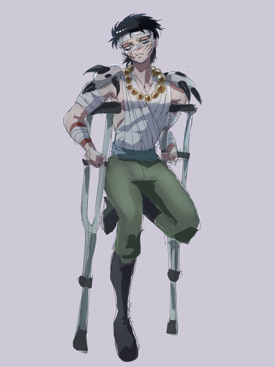 描いた後で気付いたけど両脚元気そう