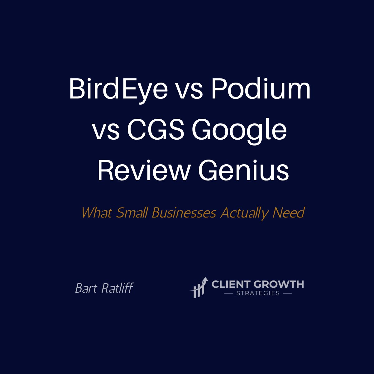 If you have searched for a way to get more Google reviews you have probably seen BirdEye and Podium in the results. Here is what the data actually says. clientgrowthstrategies.com/birdeye-vs-pod…