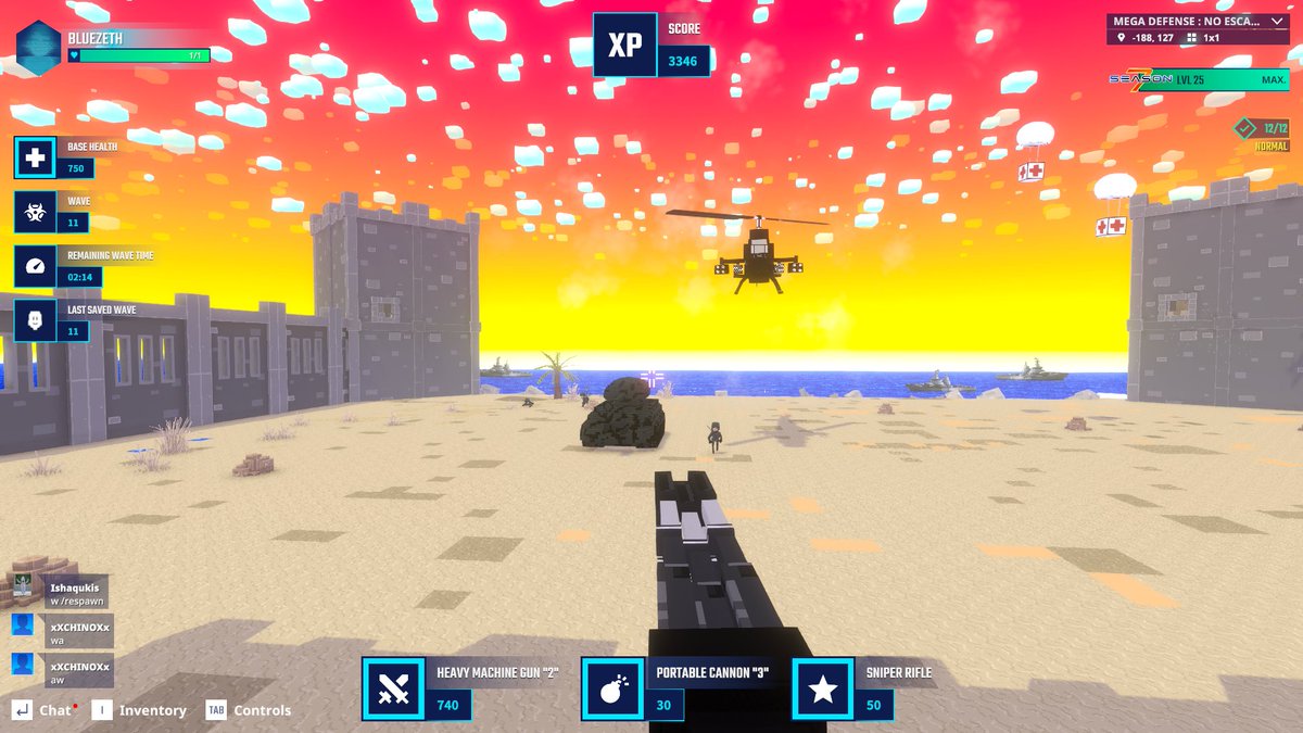 Tank spotted in The Sandbox Season 7. Somehow survived long enough to snap it. <a href="/TheSandboxGame/">The Sandbox</a>  tsbga.me/TheSandbox #Season7