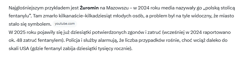 HanterPoen's tweet image. 2. Zatrważajace dane tylko z jednej małej miejscowości na Mazowszu-#Żurawina-35 zgonów przez #Fentanyl. To nie przypadek ,że zawsze za tuska wprowadzane są nowe narkotyki-ZABÓJCZY Fentanyl.#tuskReżim morduje młodzież polską ,to samo tust robił "dopalaczmi" w latach 2007–2014.