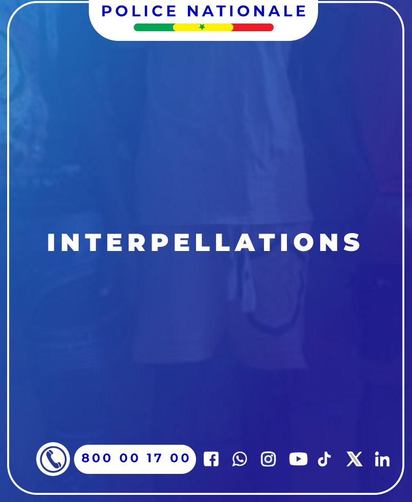 Police Nationale du Sénégal tweet media