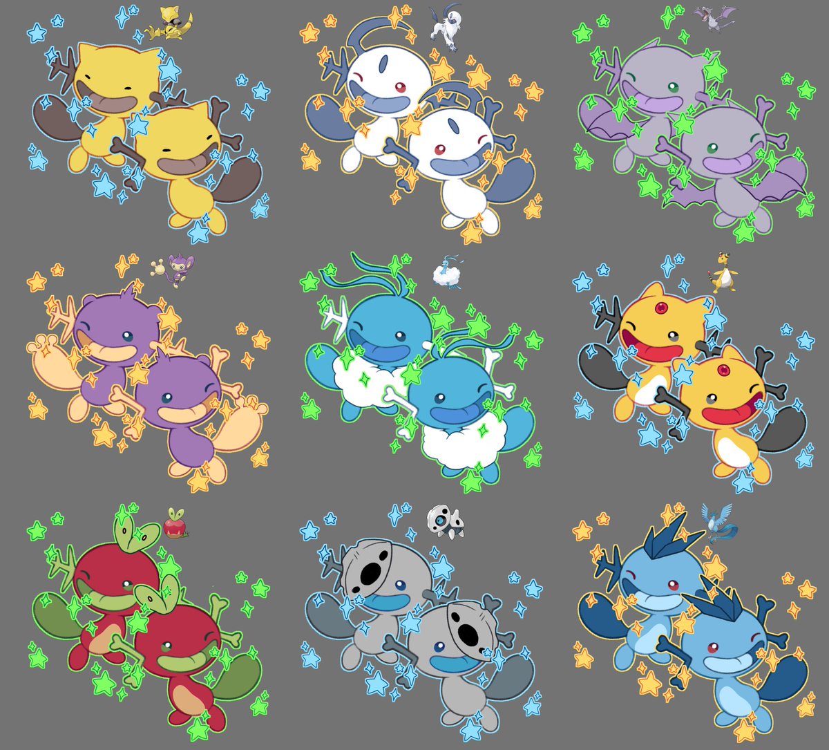Zombutt_'s tweet photo. 🔆Wooper and apldean wooper fusion adopts!
🔆Each one of these is $6 USD through PayPal.
🔆You can purchase them here: https://t.co/4C4l90LrtS

🌸Amazing base by @gatorstooth 

🔁 and ❤️ are appreciated
___________________  
#adopt #adoptable #adopts #adoptables #wooper #pokemon https://t.co/algIY9jgFb