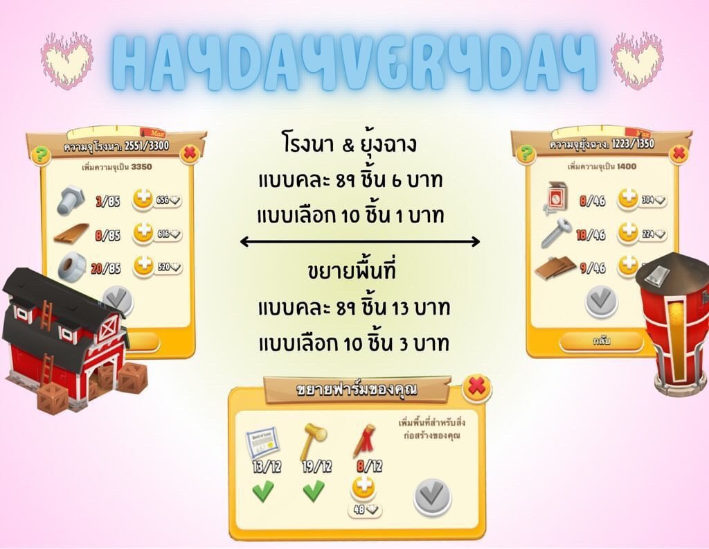 haydayeverydayy's tweet photo. เปิดร้านนะค้าบบ พร้อมวนพร้อมส่งง✅

🚨อัพโรงนา  , วนเหรียญ , ของขยายพื้นที่

ทางนี้เลยค้าบ 👉🏻 https://t.co/uqtD5fq7hf

#hayday #haydaythailand #ตลาดนัดhayday #ขายไอเทมhayday #เฮเดย์ #haydaythailand https://t.co/prvun0O8Rm