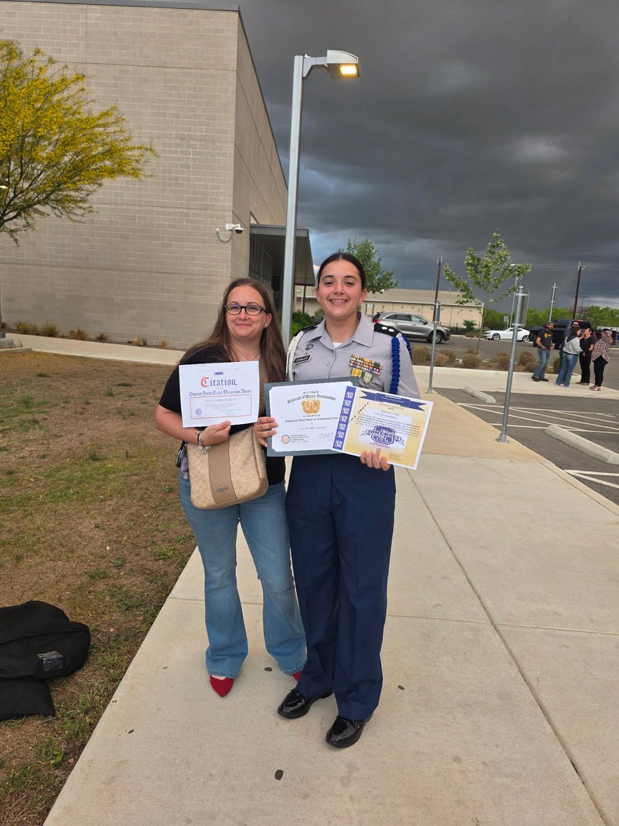 clairepitches08's tweet photo. This evening I received three awards today for my JROTC Service. 

🥇 Superior Cadet - Best in grade level in the entire battalion. Outstanding Cadet in the Junior Class for the 25-26 academic year. 

🥇 Athletic Award - Exceptional Athletic Achievement 

🥇 Warrant Officer Association Award - Distinguished service throughout the whole year

I was also officially promoted to Company Commander as Cadet Captain Claire Canales. 

@LoriLwilson23 @lytleisd @Lytlehssoftball @lytlehs