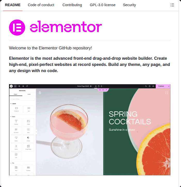 tom_doerr's tweet image. Advanced drag-and-drop website builder

github.com/elementor/elem…