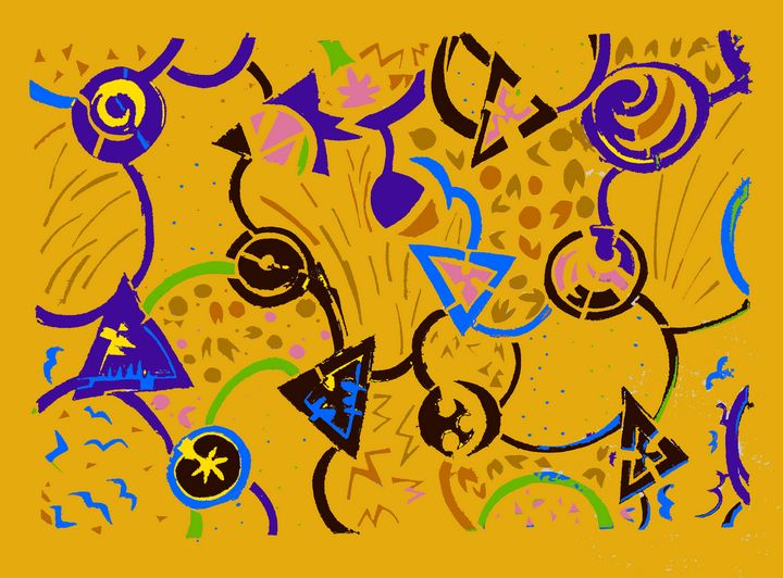 integralcolor's tweet photo. Art of the Day! "Katazome Series: Kaboom-Gold". Buy at: https://t.co/jEnT7psNJR https://t.co/w5hlMihoXD