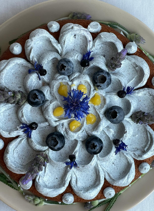daily_dolce's tweet image. Jasmine chiffon cake made by artplatterforyou