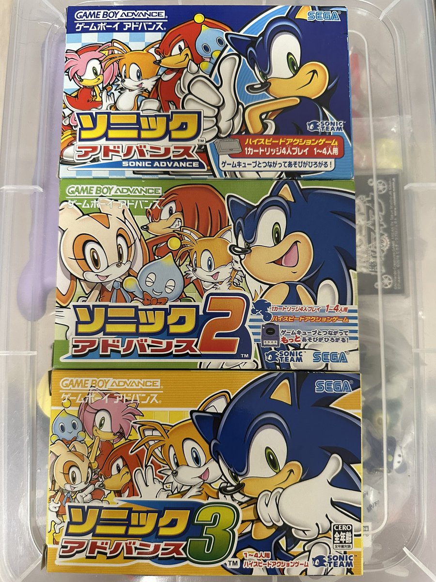 PZuF8UmAwDs3HPj's tweet photo. 購入ソフト
・ソニックアドバンス3
ようやく手に入れる事が出来ました😊
状態も良くとても嬉しいです。 https://t.co/shenRi9RSr