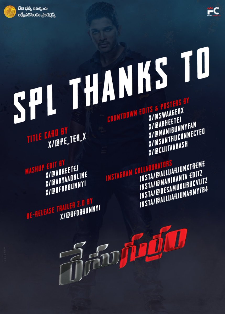 Huge shoutout to all the editors &amp; collaborators for turning this into a full-blown celebration 🔥

Special mention to @PE_TER_X ⚡
You didn’t make a title card… you created a theatre moment. Pure goosebumps stuff.

Best? No. GREATEST. PERIOD. 🐎💥

<a href="/alluarjun/">Allu Arjun</a> #AlluArjun