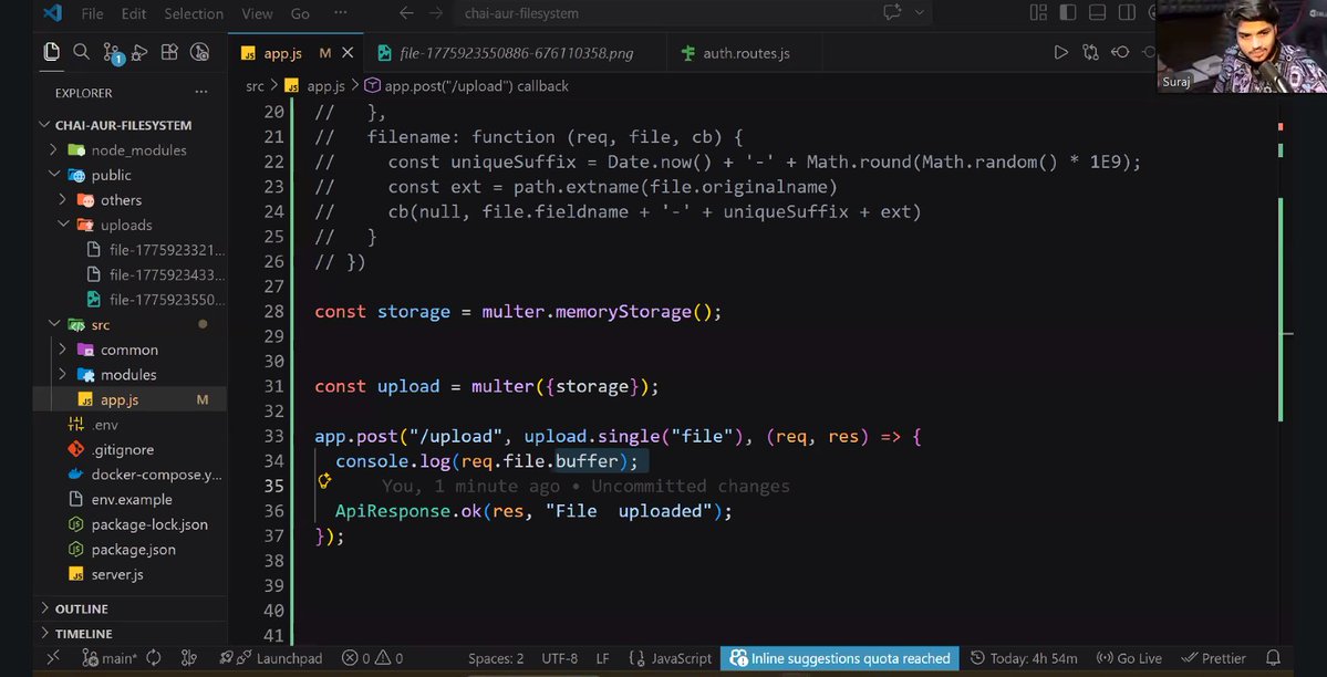 OMwalzade11's tweet image. Today I explored the power of the FS module and file handling in Node.js 🚀
@ChaiCodeHQ  @Hiteshdotcom  @piyushgarg_dev 
#NodeJS #BackendDevelopment #WebDevelopment #LearningJourney