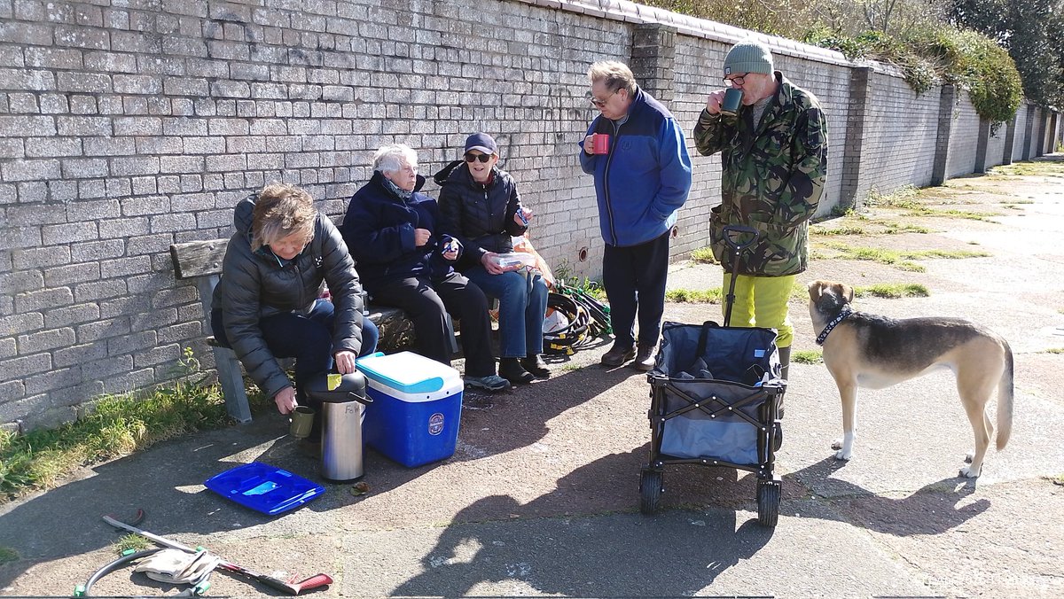 FoWSG1's tweet photo. Thanks to all who came along to help litter picking this morning. We had 15 volunteers and cleaned round the Marina play park and a couple of the Gardens. We luckily managed to avoid rain, but it was very windy out there! https://t.co/FfTX01t2wy