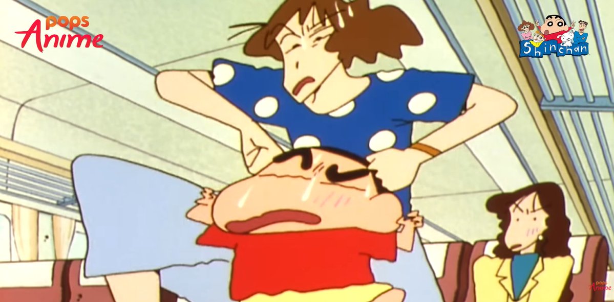 MANOWVIP's tweet image. Shin Chan (1992) 
EP.148 Boarding the bullet train
#Shinchan